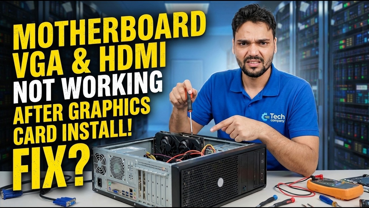 GPU ਇੰਸਟਾਲ ਹੈ? ਮਦਰਬੋਰਡ 😳 ਹੱਲ ਤੋਂ ਕੋਈ ਡਿਸਪਲੇ ਨਹੀਂ