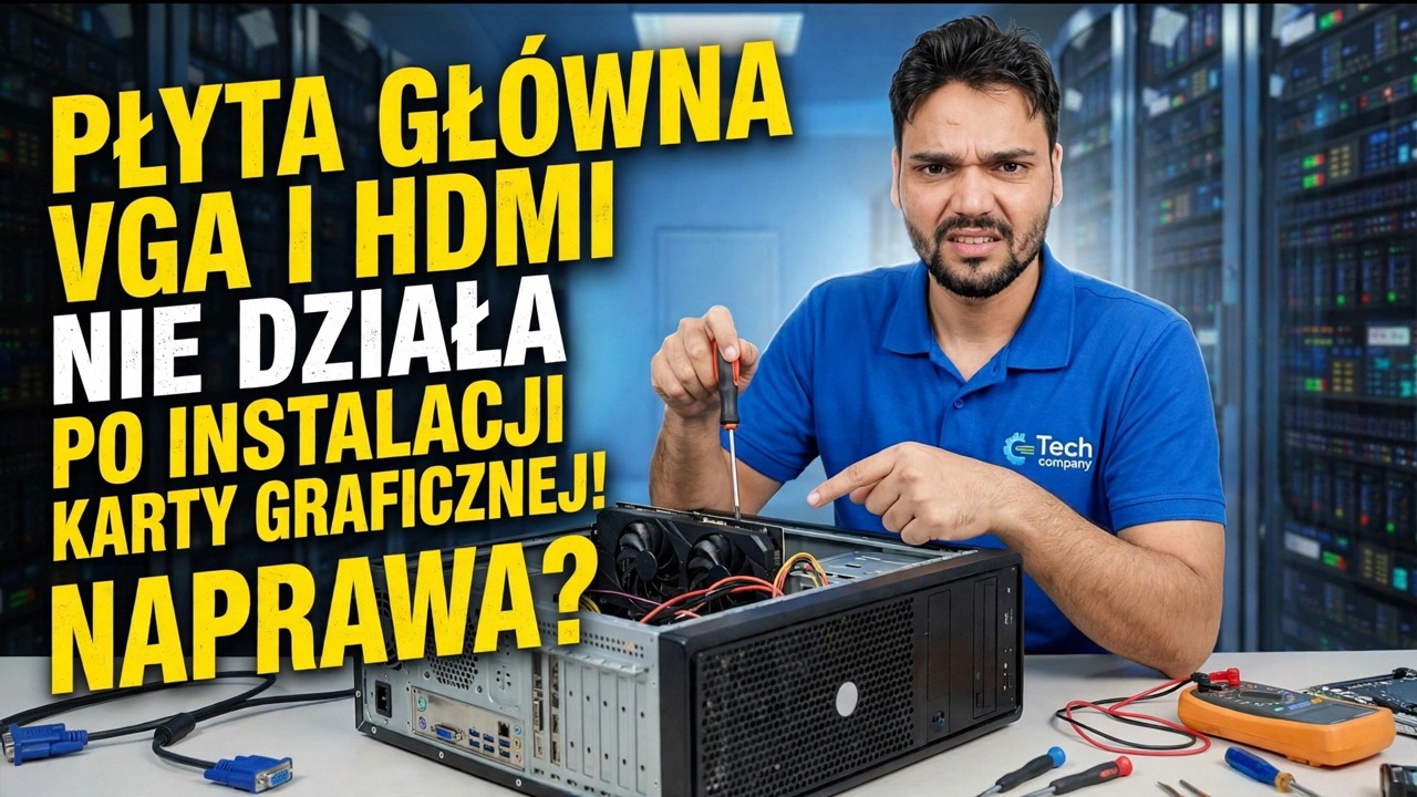 Karta graficzna zainstalowana? Brak wyświetlacza na płycie głównej 😳 Rozwiązanie