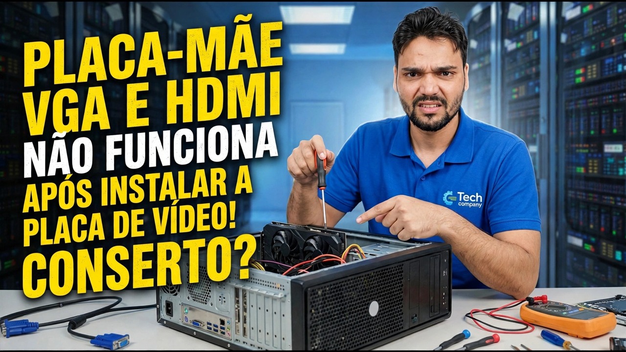 GPU instalada? Nenhuma exibição da placa-mãe 😳 Solução