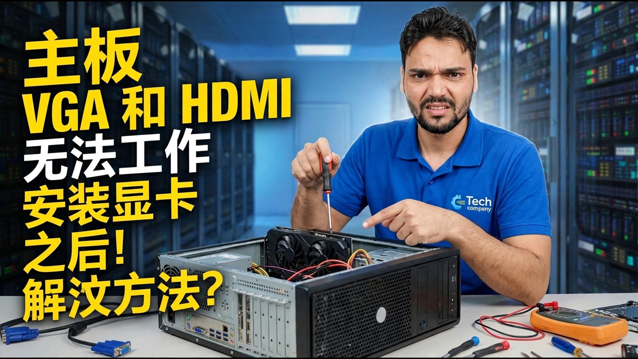 GPU安装了吗？主板无显示😳解决办法