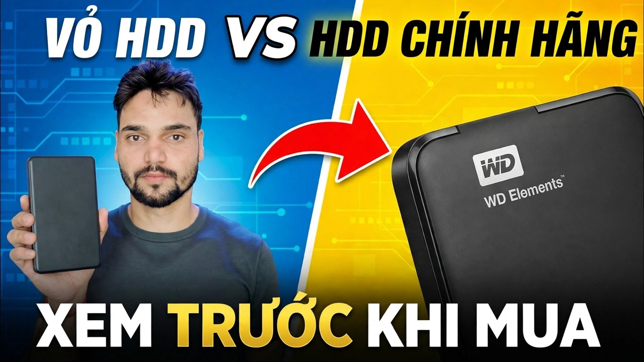 Sai lầm khi mua ổ cứng gắn ngoài ❌ HDD gốc Kyun Better Hải