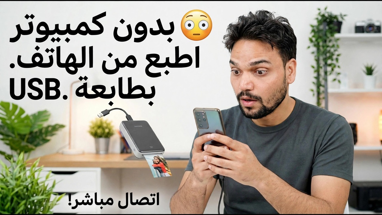 استخدم طابعة USB مع الهاتف 🔥 طريقة سهلة