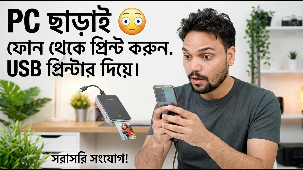 ফোনের সাথে ইউএসবি প্রিন্টার ব্যবহার করুন 🔥 সহজ পদ্ধতি