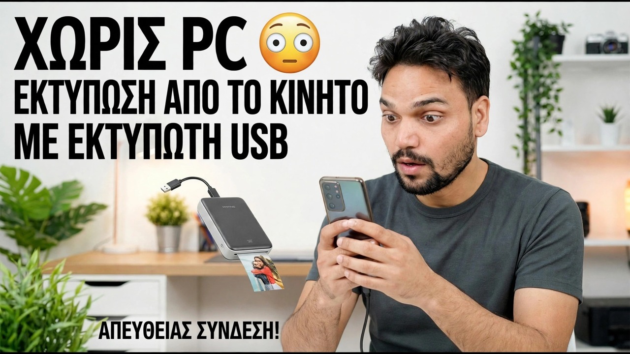 Χρήση εκτυπωτή USB με τηλέφωνο 🔥 Εύκολη μέθοδος