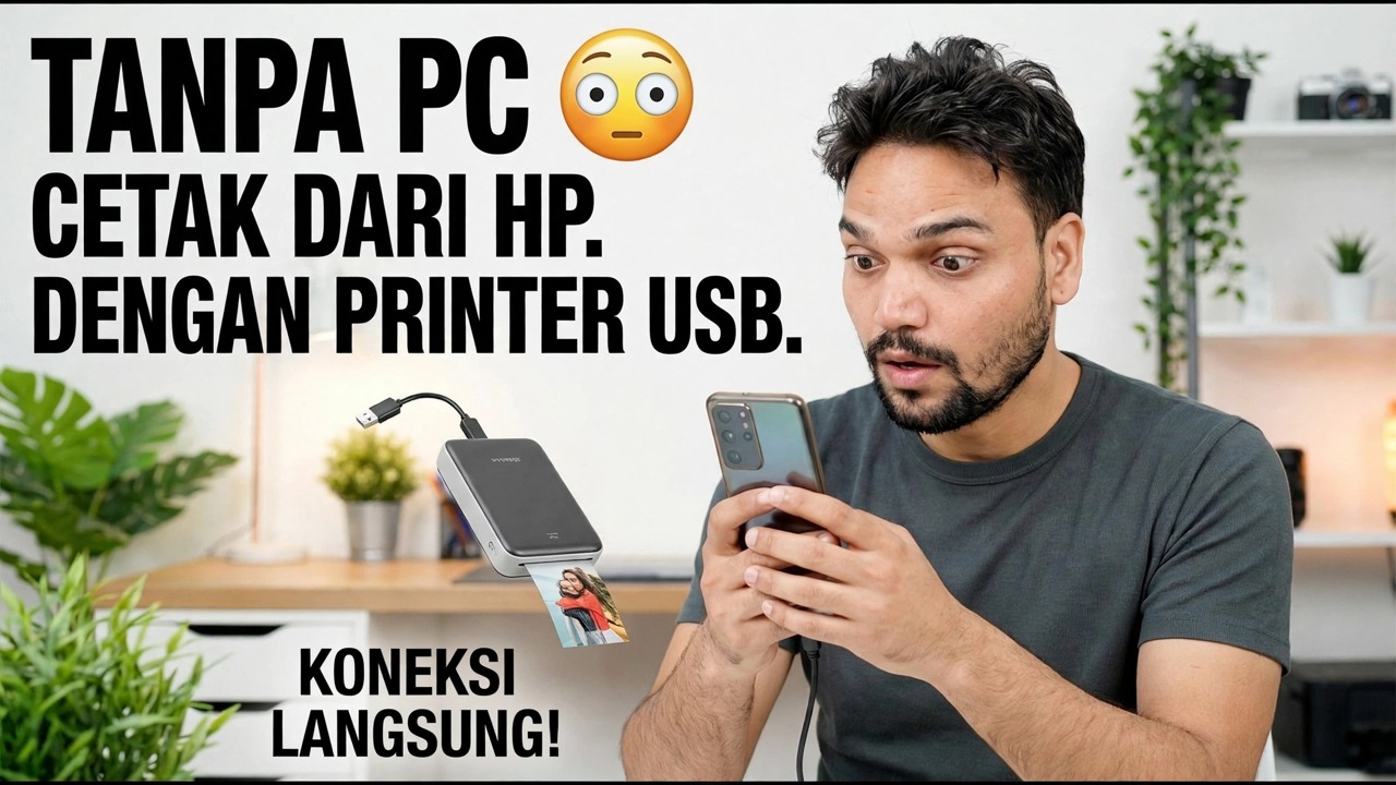 Gunakan Printer USB dengan Ponsel 🔥 Metode Mudah
