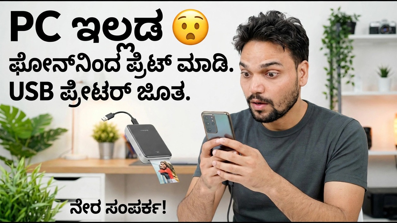 ಫೋನ್ 🔥 ಸುಲಭ ವಿಧಾನದೊಂದಿಗೆ USB ಪ್ರಿಂಟರ್ ಬಳಸಿ