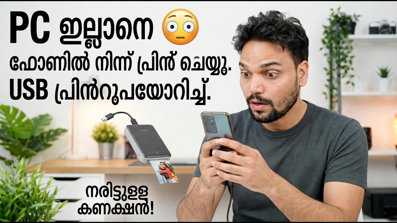 ഫോണിനൊപ്പം USB പ്രിൻ്റർ ഉപയോഗിക്കുക 🔥 എളുപ്പമുള്ള രീതി