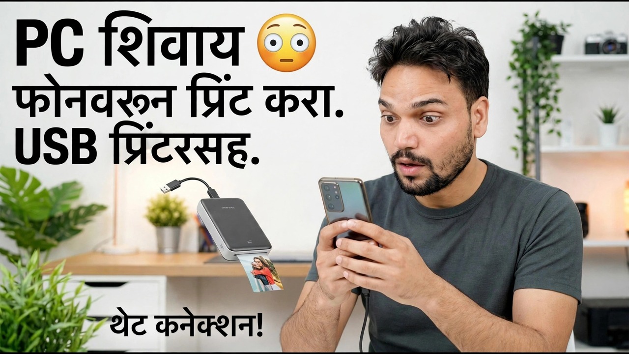 फोनसह USB प्रिंटर वापरा 🔥 सोपी पद्धत