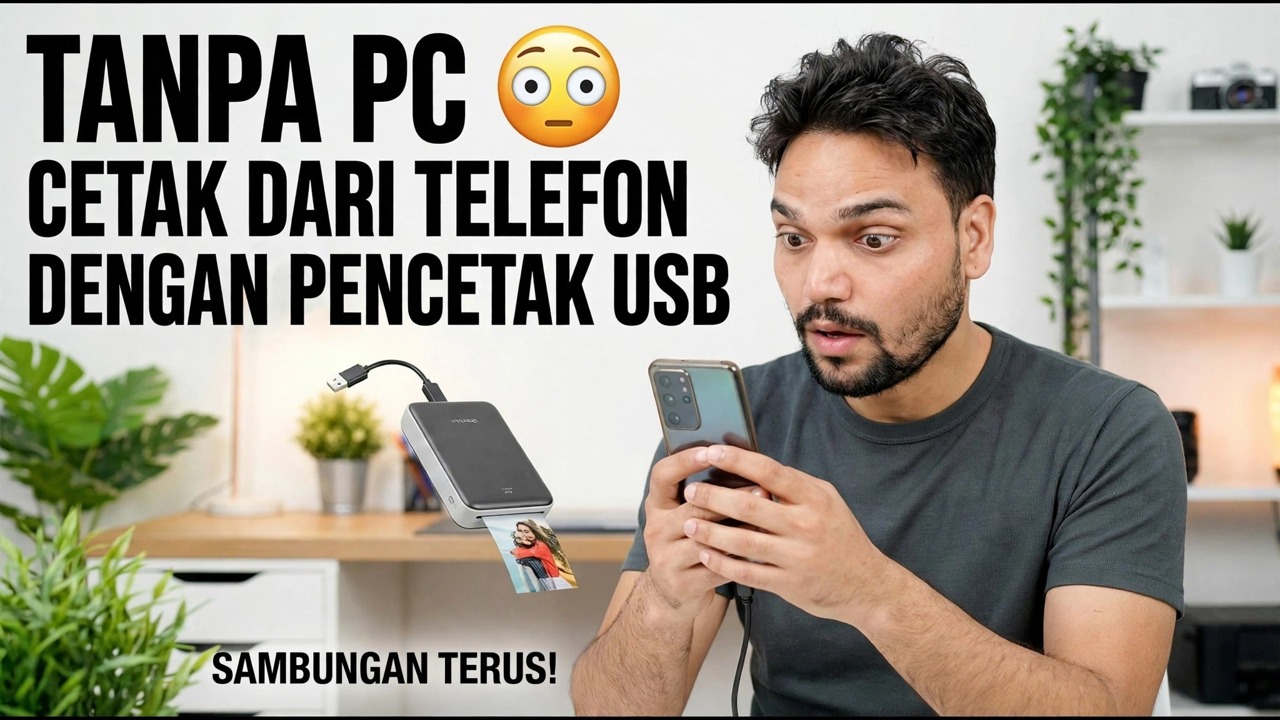 Gunakan Pencetak USB dengan Telefon 🔥 Kaedah Mudah