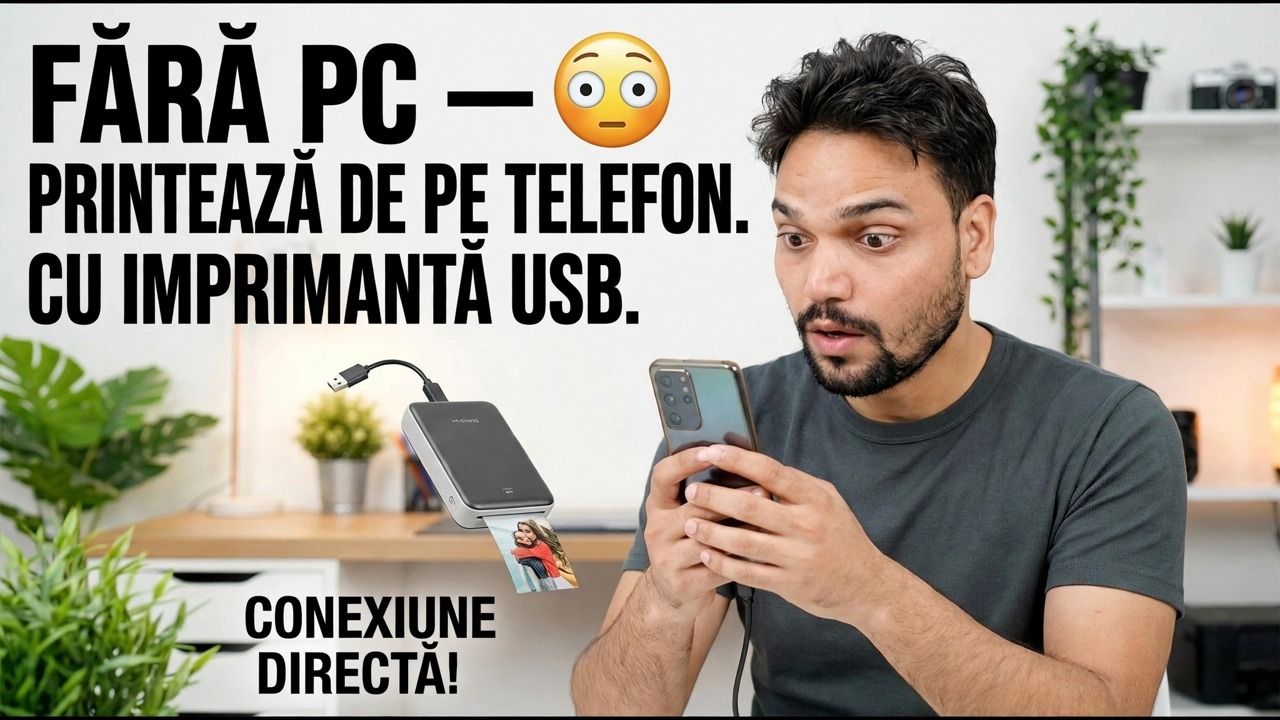 Utilizați imprimanta USB cu telefonul 🔥 Metoda ușoară