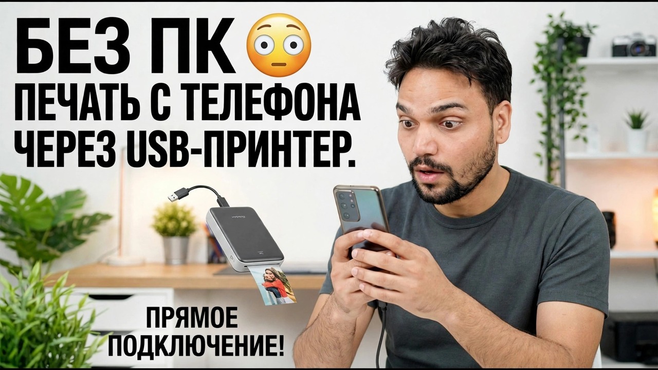 Используйте USB-принтер с телефоном 🔥 Простой метод