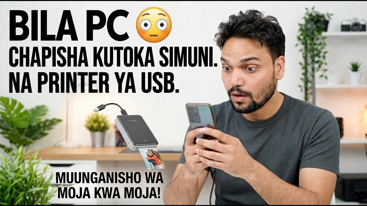 Tumia Kichapishi cha USB kilicho na Simu 🔥 Mbinu Rahisi