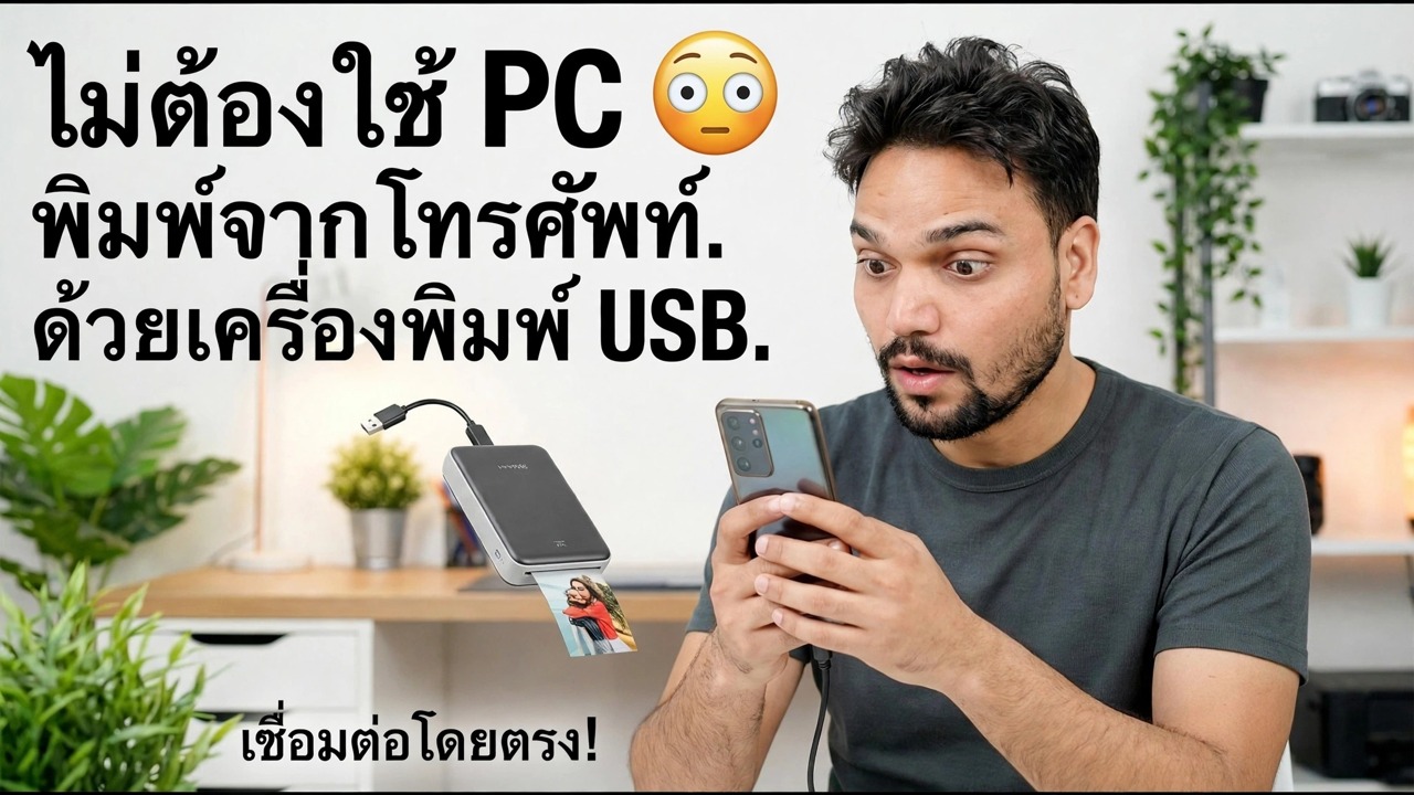 ใช้เครื่องพิมพ์ USB กับโทรศัพท์ 🔥 วิธีง่ายๆ