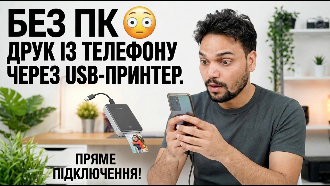 Використовуйте USB-принтер із телефоном 🔥 Простий спосіб