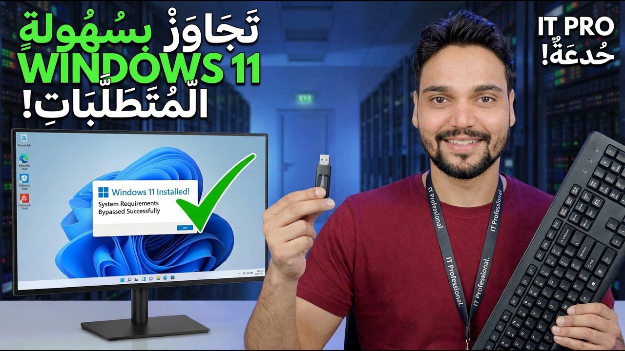 تجاوز متطلبات ويندوز 11
