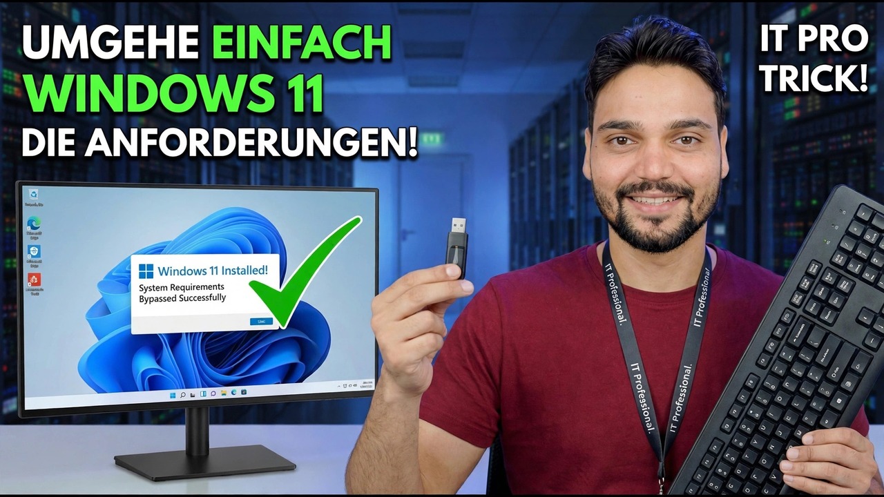 Umgehen Sie die Windows 11-Anforderungen