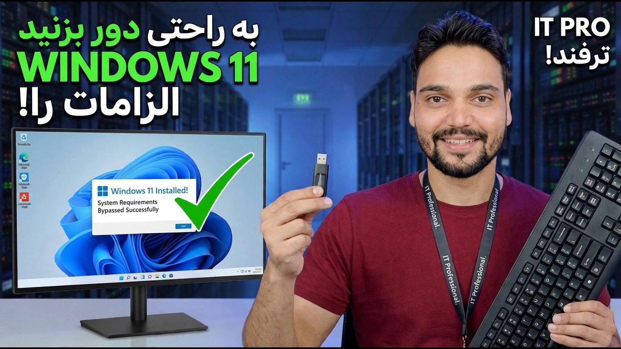 دور زدن الزامات ویندوز 11