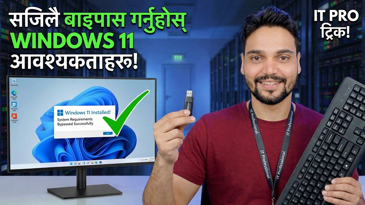 Windows 11 आवश्यकताहरू बाइपास गर्नुहोस्