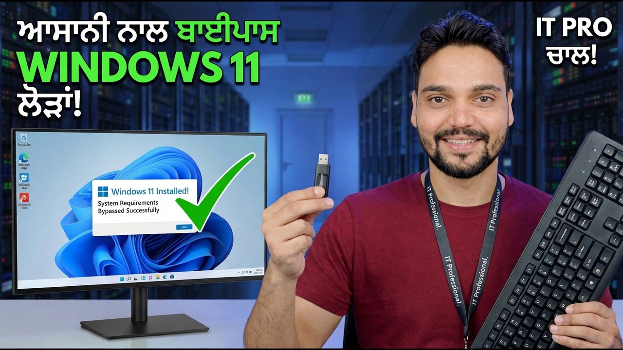 ਵਿੰਡੋਜ਼ 11 ਦੀਆਂ ਲੋੜਾਂ ਨੂੰ ਬਾਈਪਾਸ ਕਰੋ