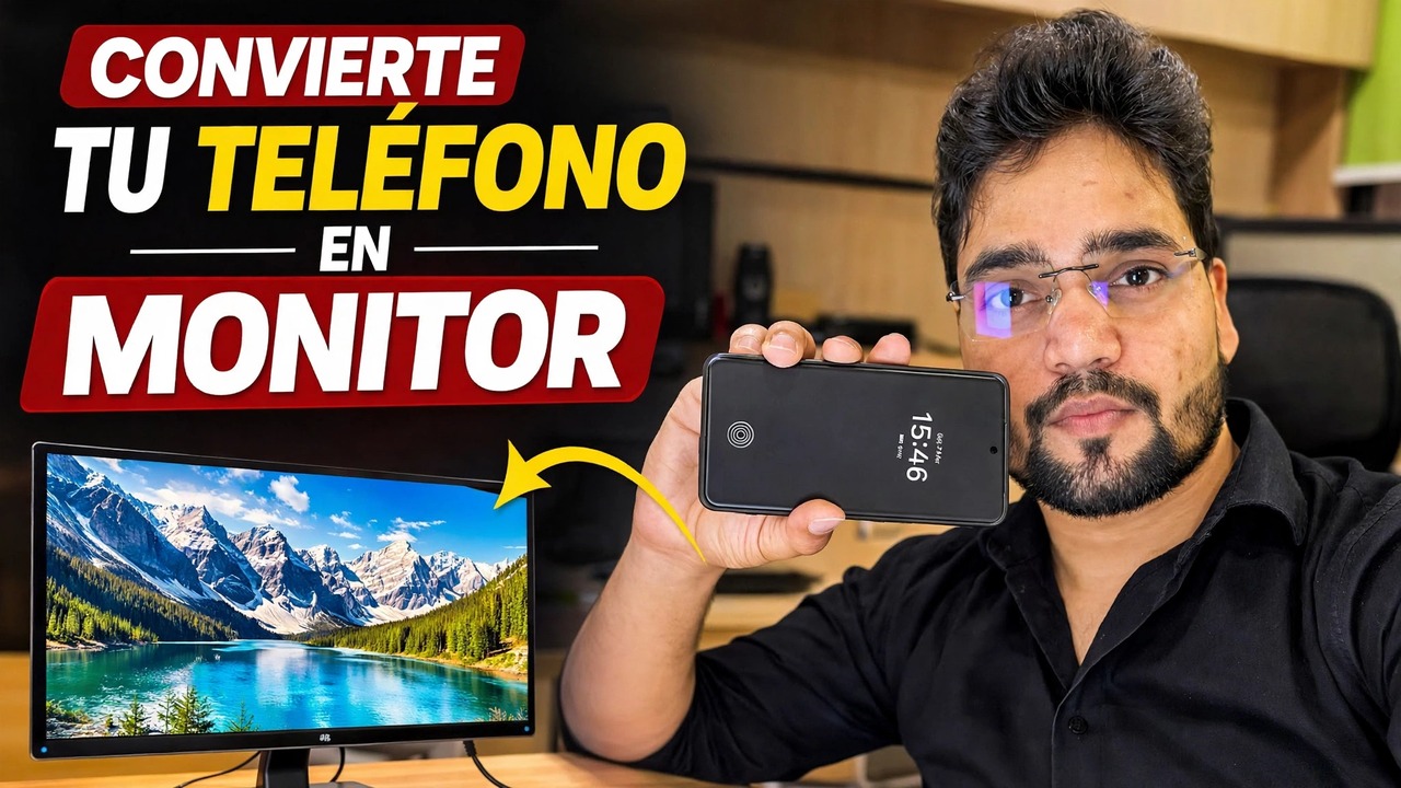 Convierta su teléfono en monitor 🔥 usando la tarjeta de captura