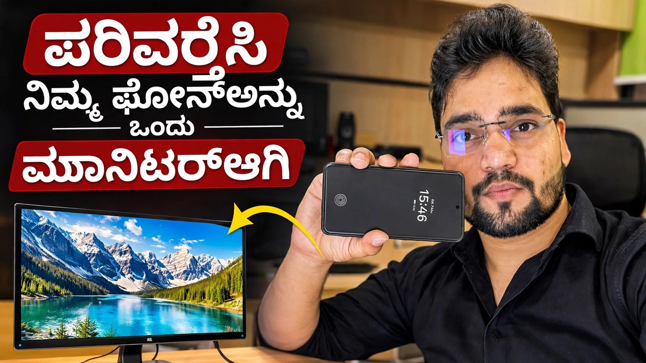 ನಿಮ್ಮ ಫೋನ್ ಅನ್ನು ಮಾನಿಟರ್ ಆಗಿ ಪರಿವರ್ತಿಸಿ 🔥 ಕ್ಯಾಪ್ಚರ್ ಕಾರ್ಡ್ ಬಳಸಿ