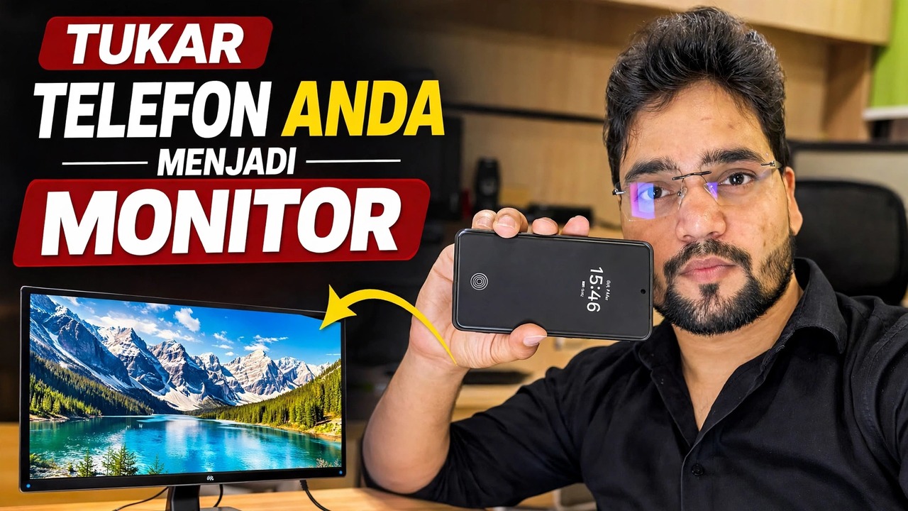 Tukar Telefon Anda menjadi Monitor 🔥 Menggunakan Kad Tangkap