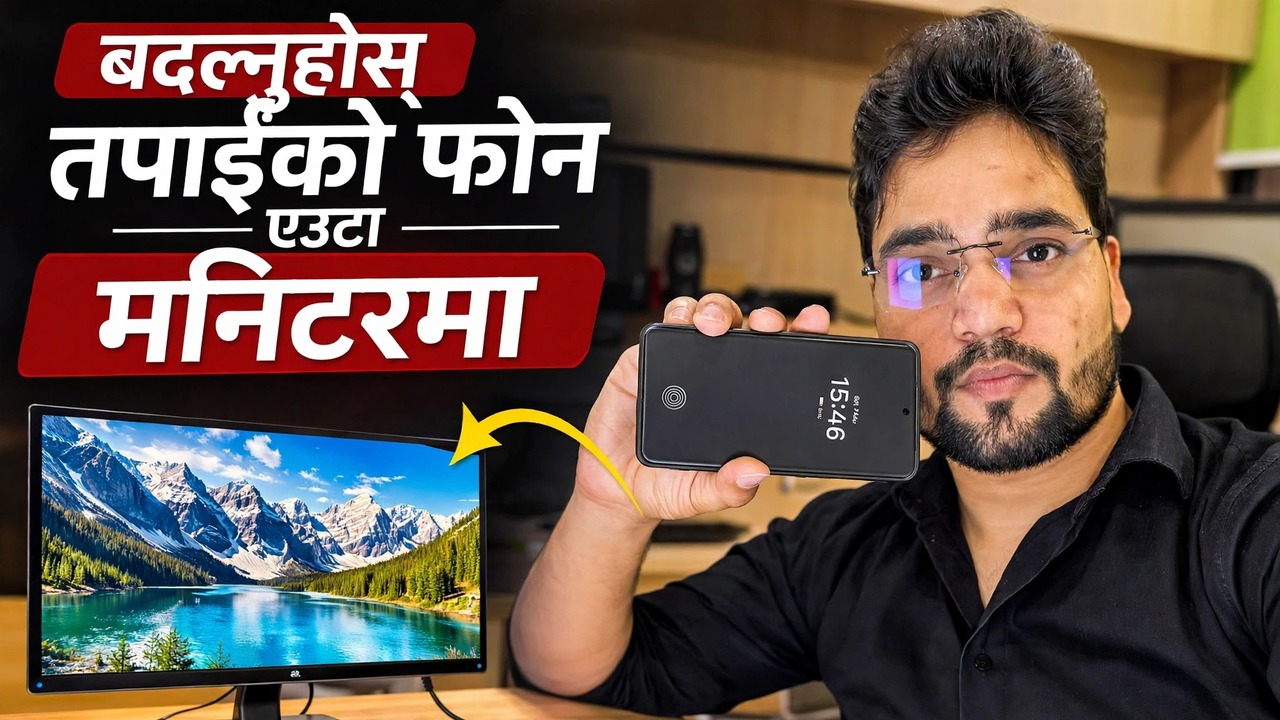 तपाईंको फोनलाई मोनिटरमा रूपान्तरण गर्नुहोस् 🔥 क्याप्चर कार्ड प्रयोग गरेर