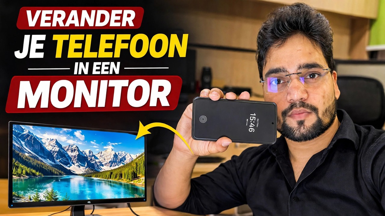 Converteer uw telefoon naar een monitor 🔥 Met behulp van Capture Card