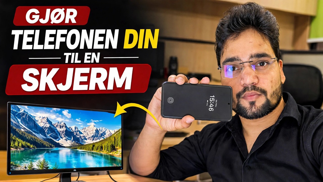 Konverter telefonen til skjerm 🔥 ved hjelp av Capture Card