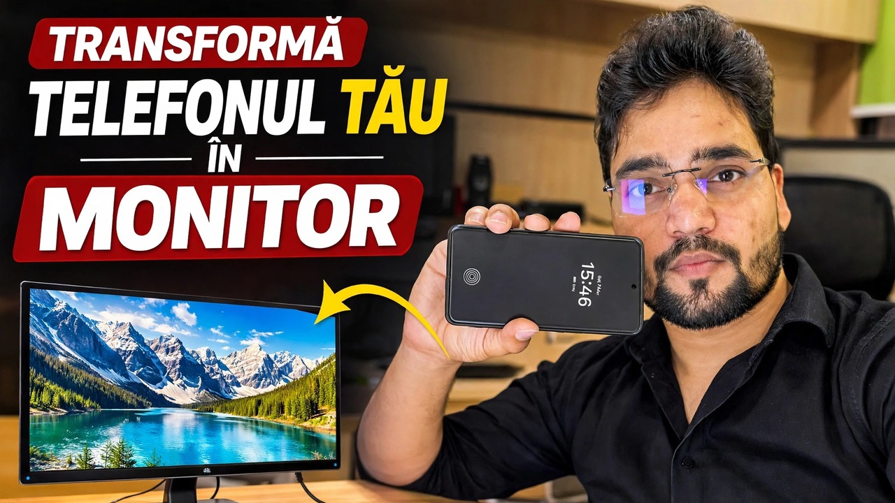 Transformați-vă telefonul în monitor 🔥 folosind cardul de captură
