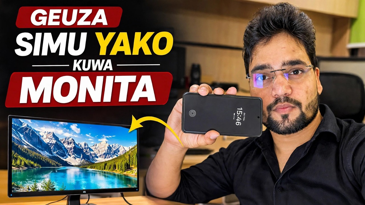 Badilisha Simu yako kuwa Monitor 🔥 Kwa kutumia Kadi ya Kukamata