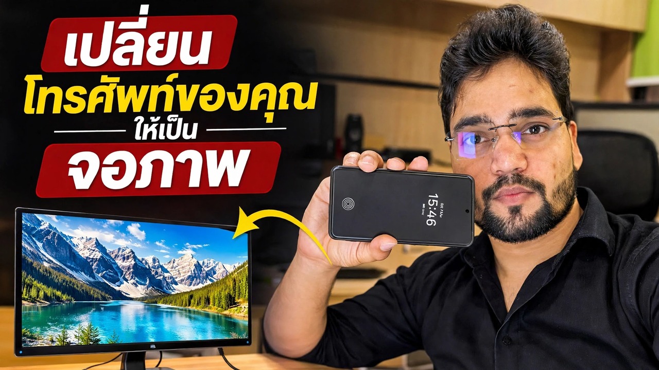 แปลงโทรศัพท์ของคุณให้เป็นจอภาพ 🔥 โดยใช้การ์ดจับภาพ