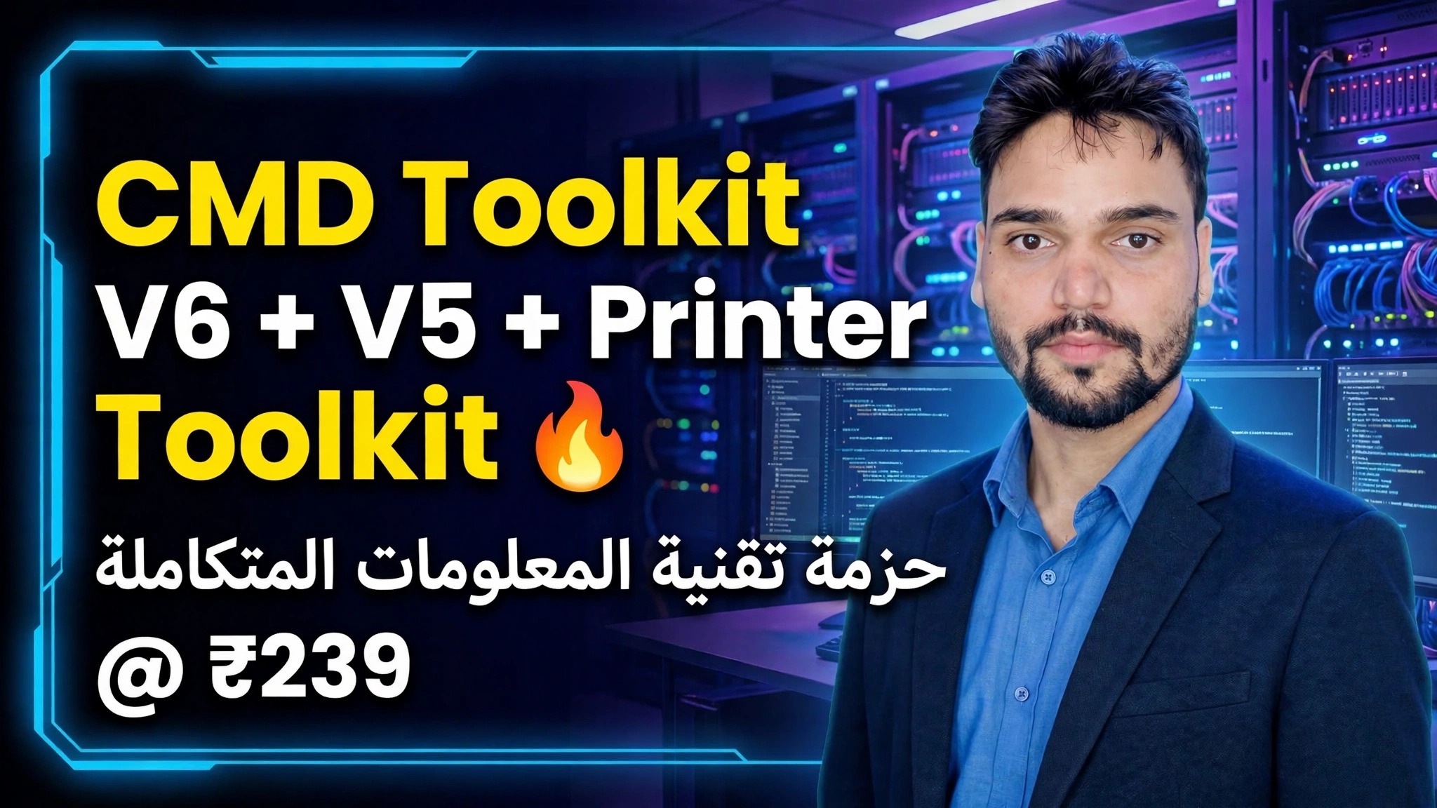 مجموعة أدوات CMD V6 + V5 + Printer Toolkit 🔥 Ultimate IT Bundle بسعر 239 روبية هندية