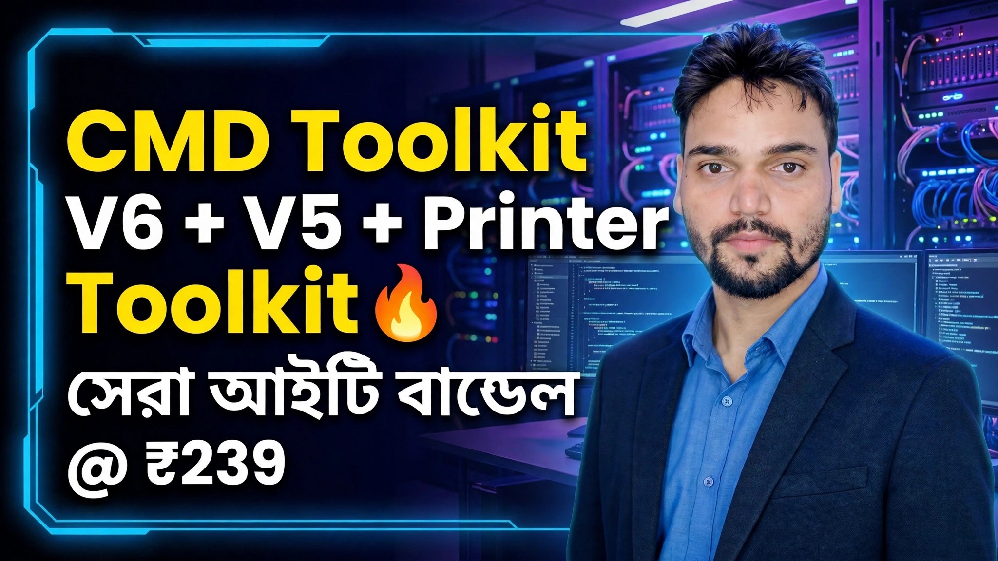 CMD টুলকিট V6 + V5 + প্রিন্টার টুলকিট 🔥 আলটিমেট আইটি বান্ডেল @ ₹239