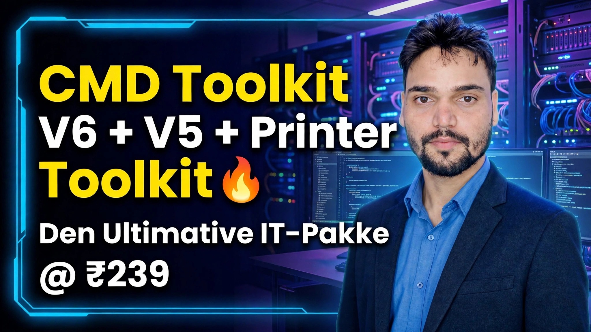 CMD Toolkit V6 + V5 + Printer Toolkit 🔥 Ultimate IT Bundle @ ₹239