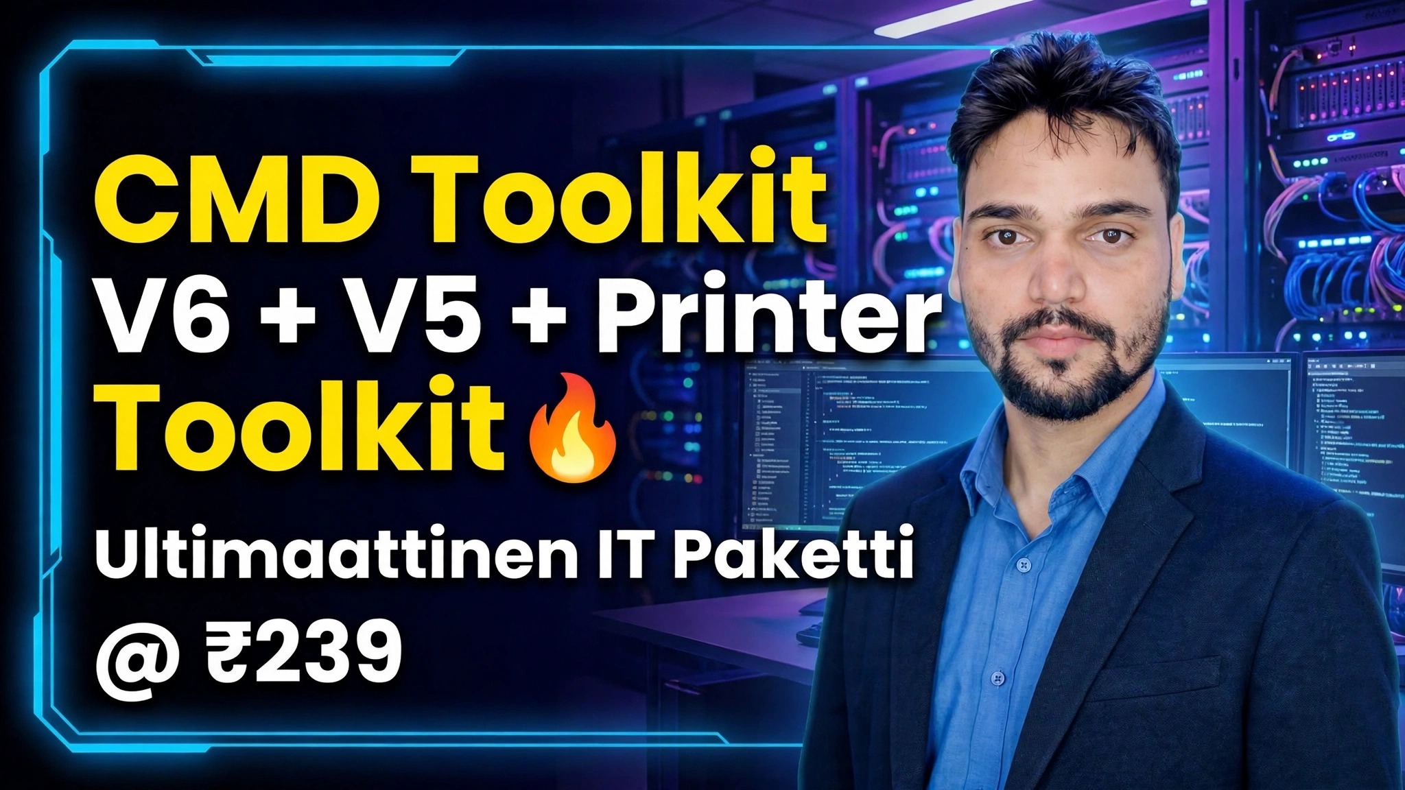 CMD Toolkit V6 + V5 + Printer Toolkit 🔥 Ultimate IT Bundle @ 239 ₹