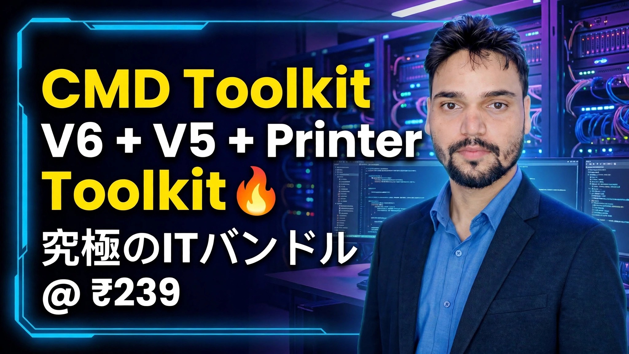 CMD ツールキット V6 + V5 + プリンター ツールキット 🔥 究極の IT バンドル @ ₹239