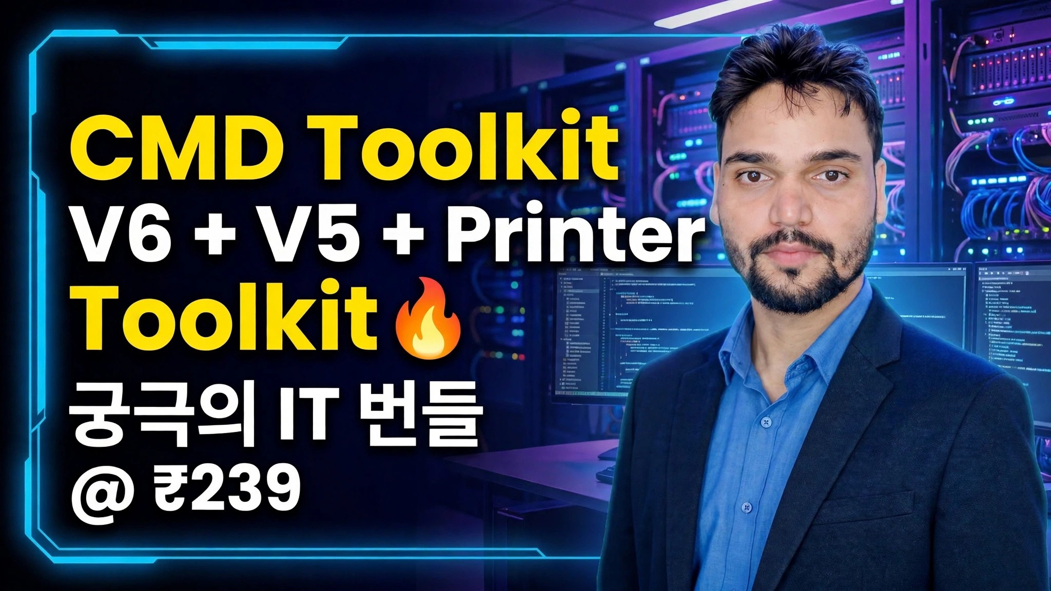 CMD 툴킷 V6 + V5 + 프린터 툴킷 🔥 최고의 IT 번들 @ ₹239
