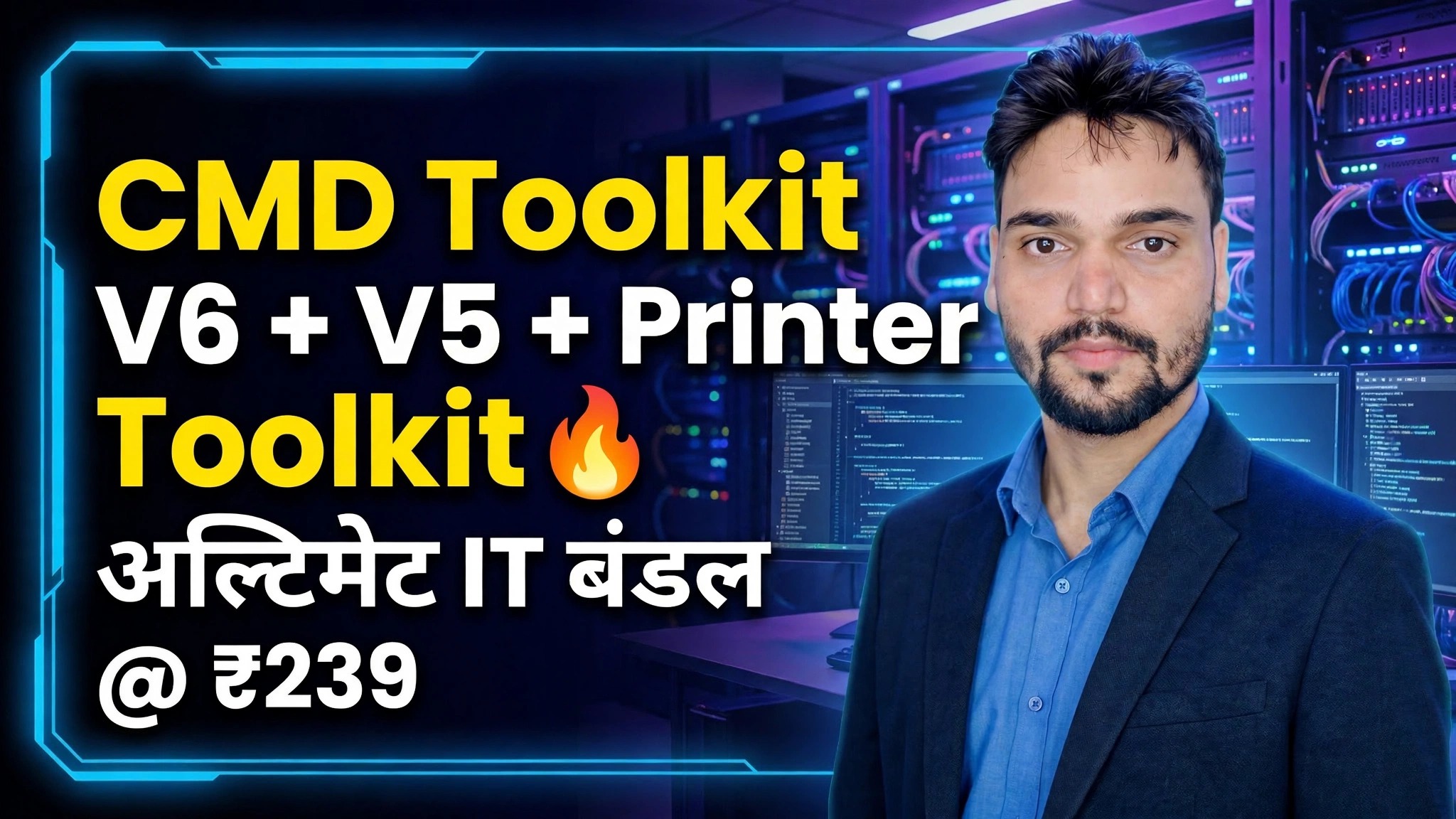 CMD टूलकिट V6 + V5 + प्रिंटर टूलकिट 🔥 अल्टीमेट आयटी बंडल @ ₹२३९