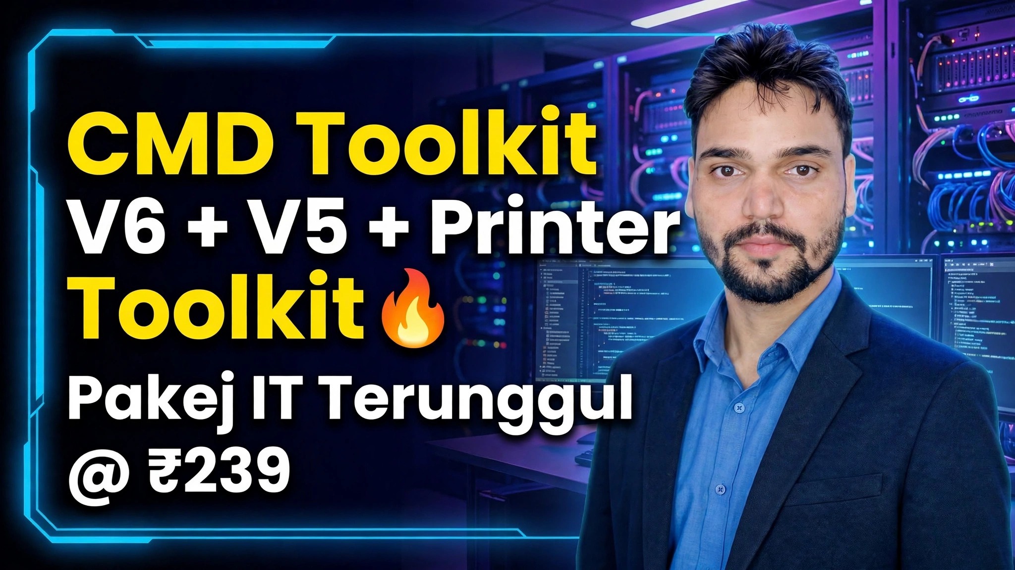 CMD Toolkit V6 + V5 + Printer Toolkit 🔥 Ultimate IT Bundle @ ₹239