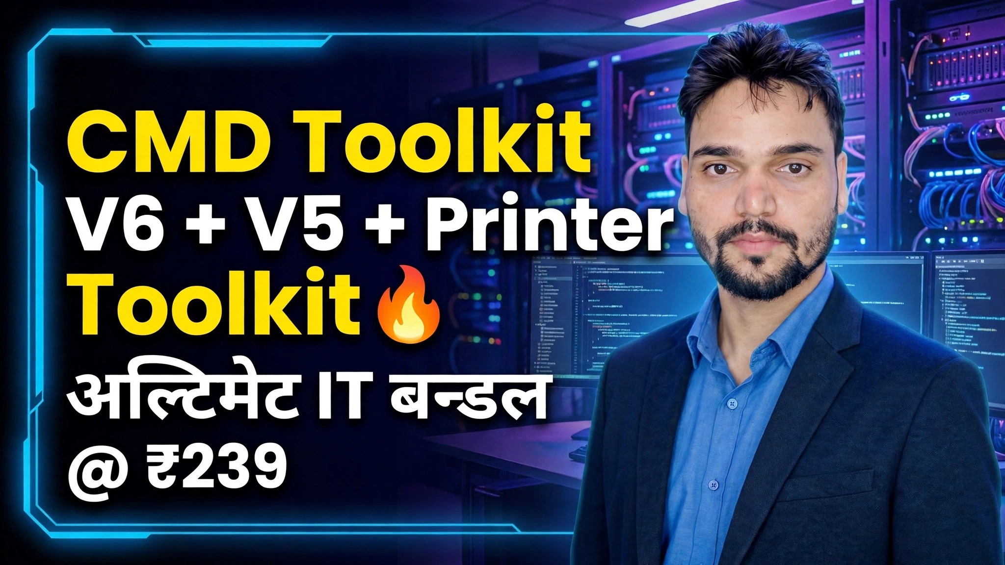 CMD Toolkit V6 + V5 + Printer Toolkit 🔥 Ultimate IT Bundle @ ₹239