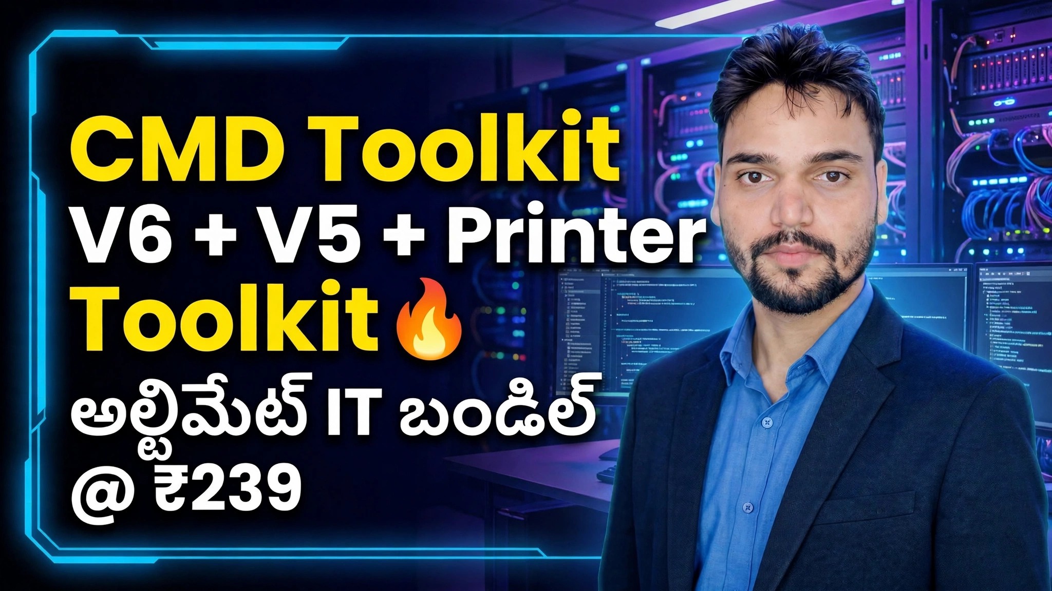 CMD టూల్‌కిట్ V6 + V5 + ప్రింటర్ టూల్‌కిట్ 🔥 అల్టిమేట్ IT బండిల్ @ ₹239