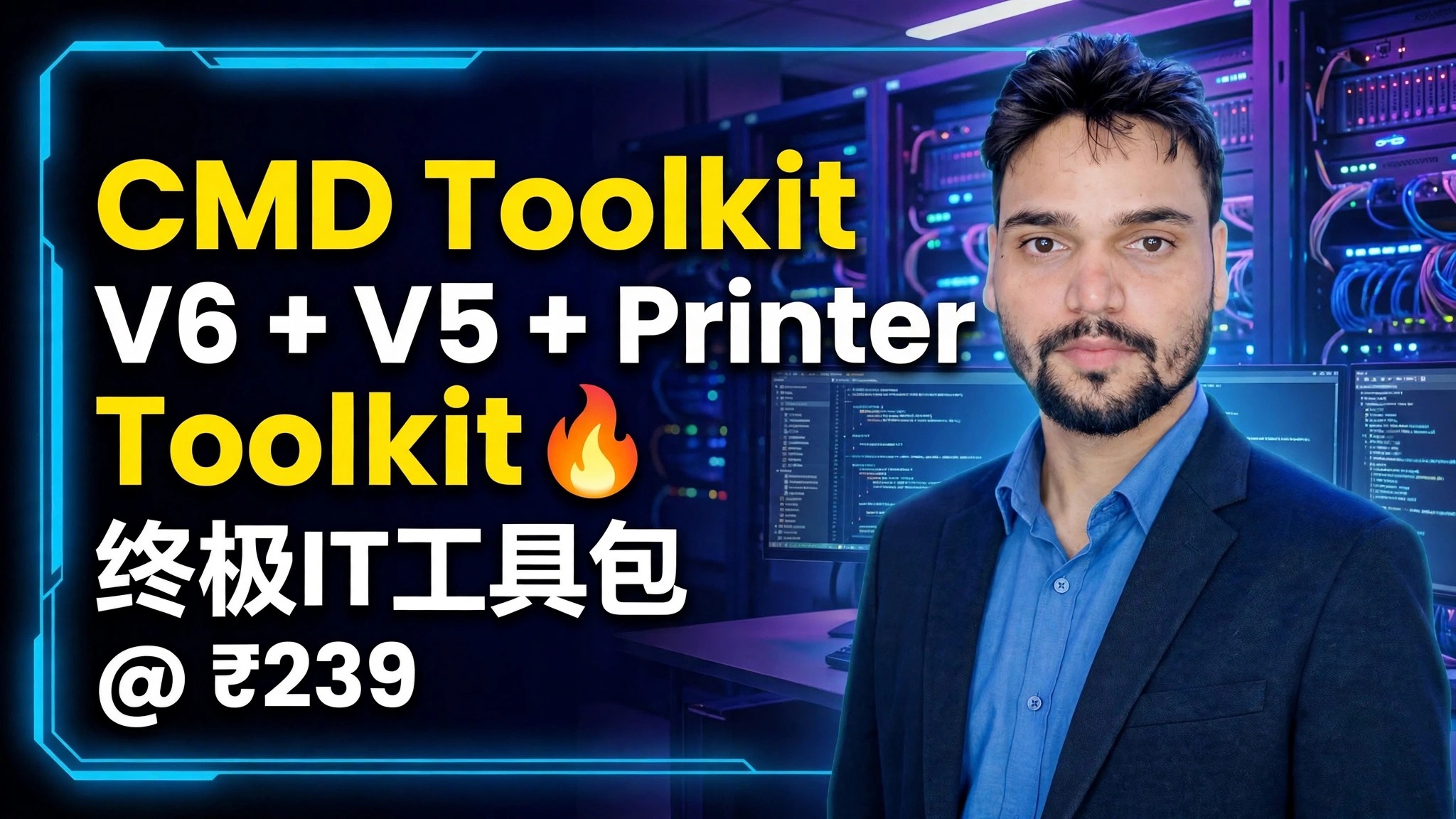 CMD 工具包 V6 + V5 + 打印机工具包 🔥 终极 IT 捆绑包 @ 239 卢比