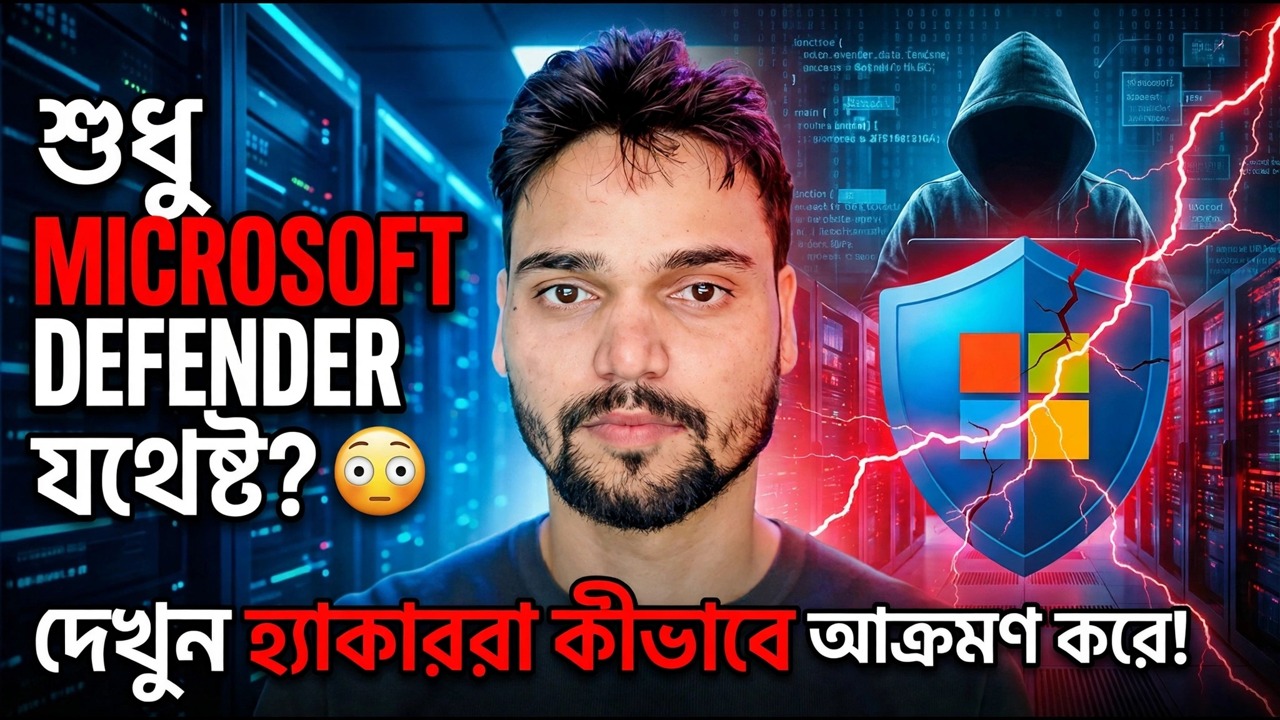 শুধুমাত্র মাইক্রোসফ্ট ডিফেন্ডারের উপর নির্ভর করছেন? ⚠️ বড় নিরাপত্তা ঝুঁকি