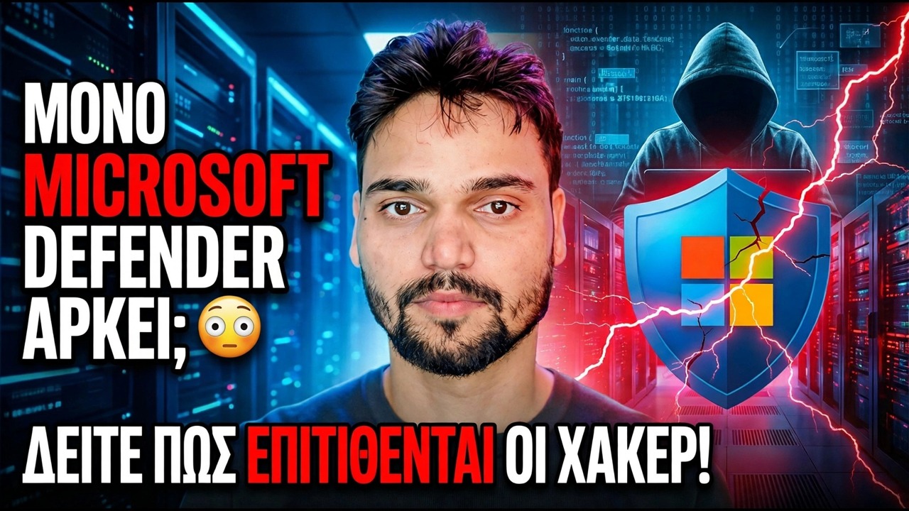 Βασίζεστε μόνο στο Microsoft Defender; ⚠️ Μεγάλος κίνδυνος ασφάλειας