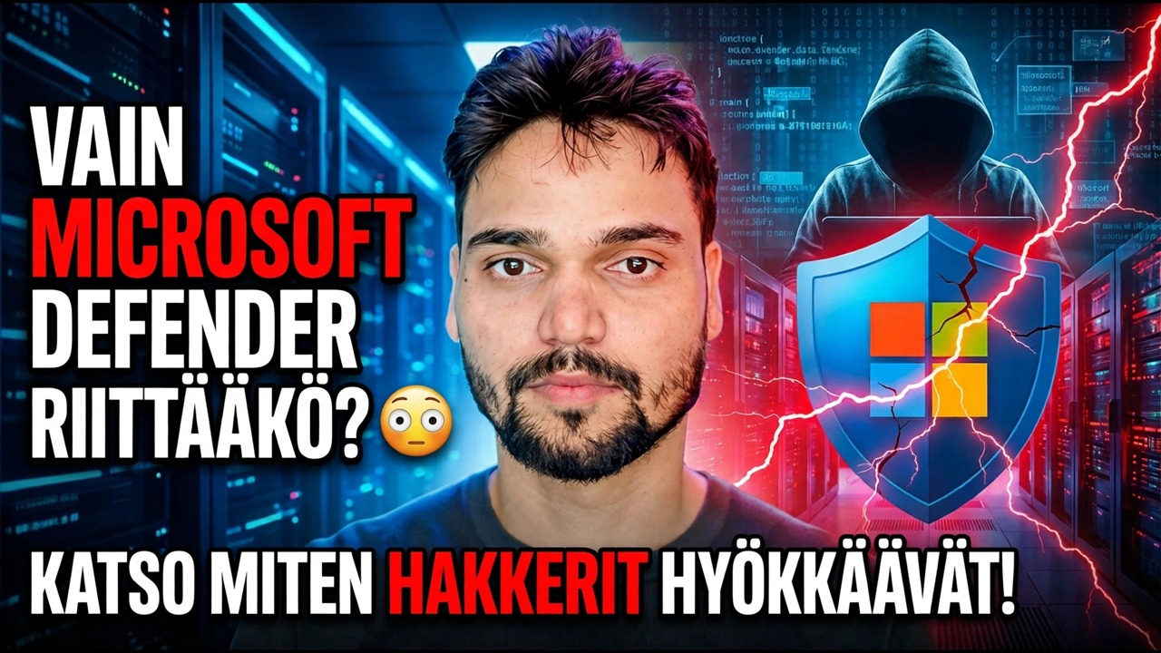 Luotatko vain Microsoft Defenderiin? ⚠️ Suuri turvallisuusriski