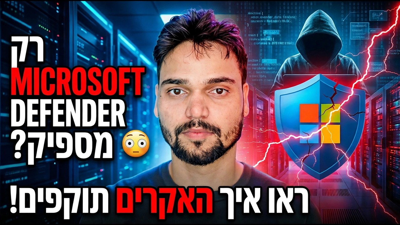 מסתמכים רק על Microsoft Defender? ⚠️ סיכון אבטחה גדול