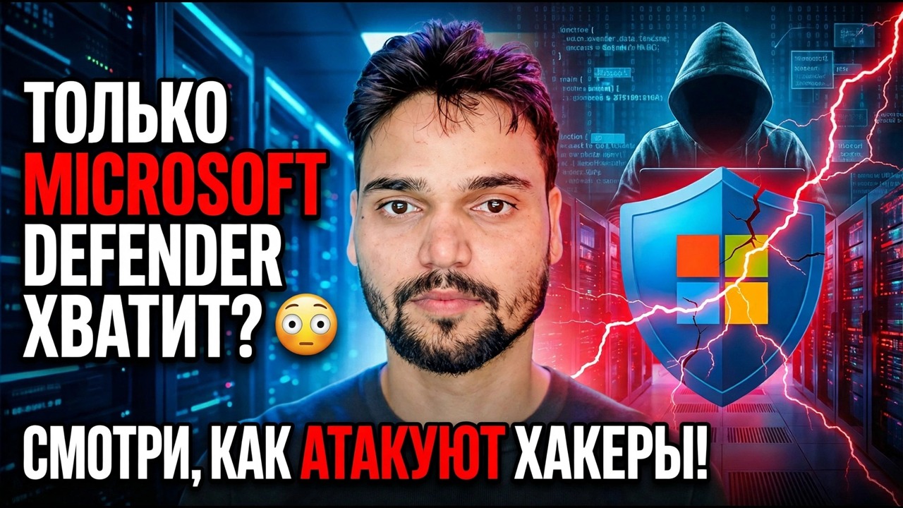 Полагаетесь только на Microsoft Defender? ⚠️ Большая угроза безопасности