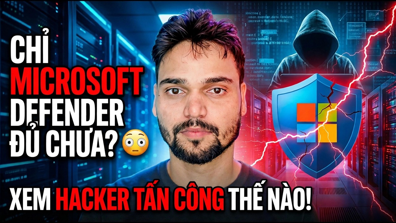 Chỉ dựa vào Microsoft Defender? ⚠️ Rủi ro bảo mật lớn