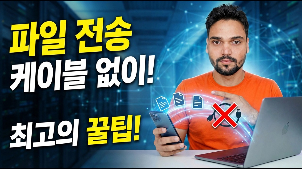 USB 케이블 사용 중지 ⚠️ 대신 빠른 공유 사용